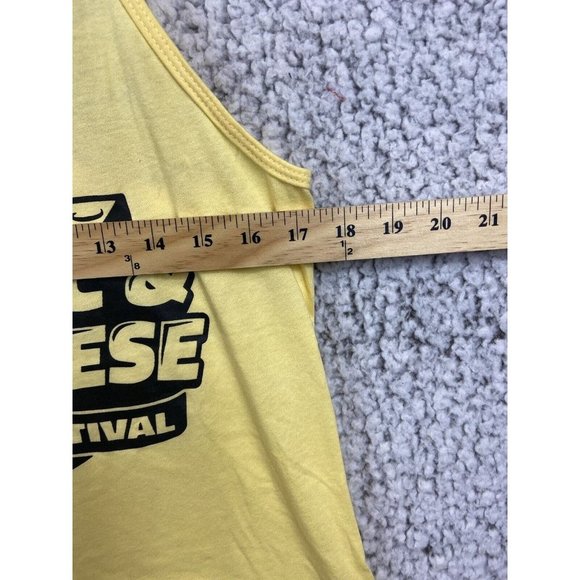 Ideal by Next Level yellow racerback sleeveless tank Mac & Cheese Festival 2XL - Picture 4 of 6